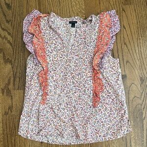Ann Taylor Multicolor Floral Blouse